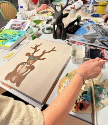 Schilderen op canvas
