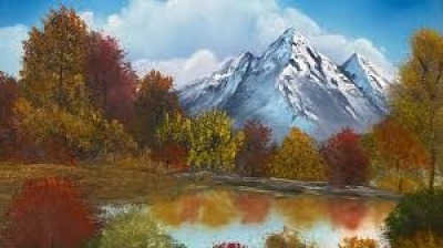 Schilderen als Bob Ross