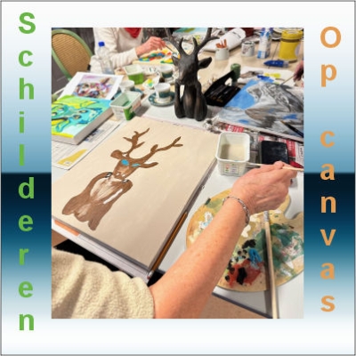 Schilderen op canvas